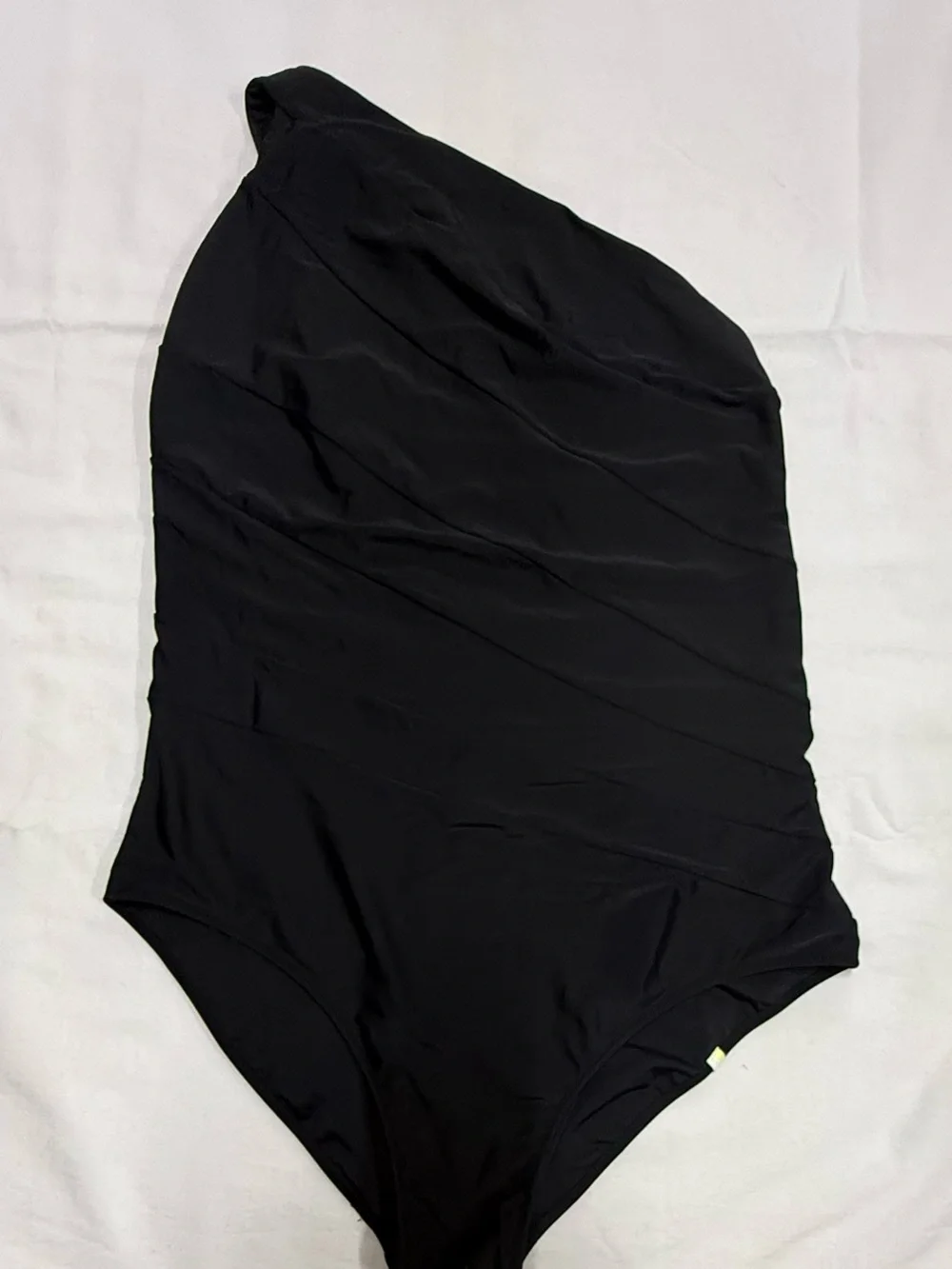 summersalt One-Shoulder Black Swimsuit
